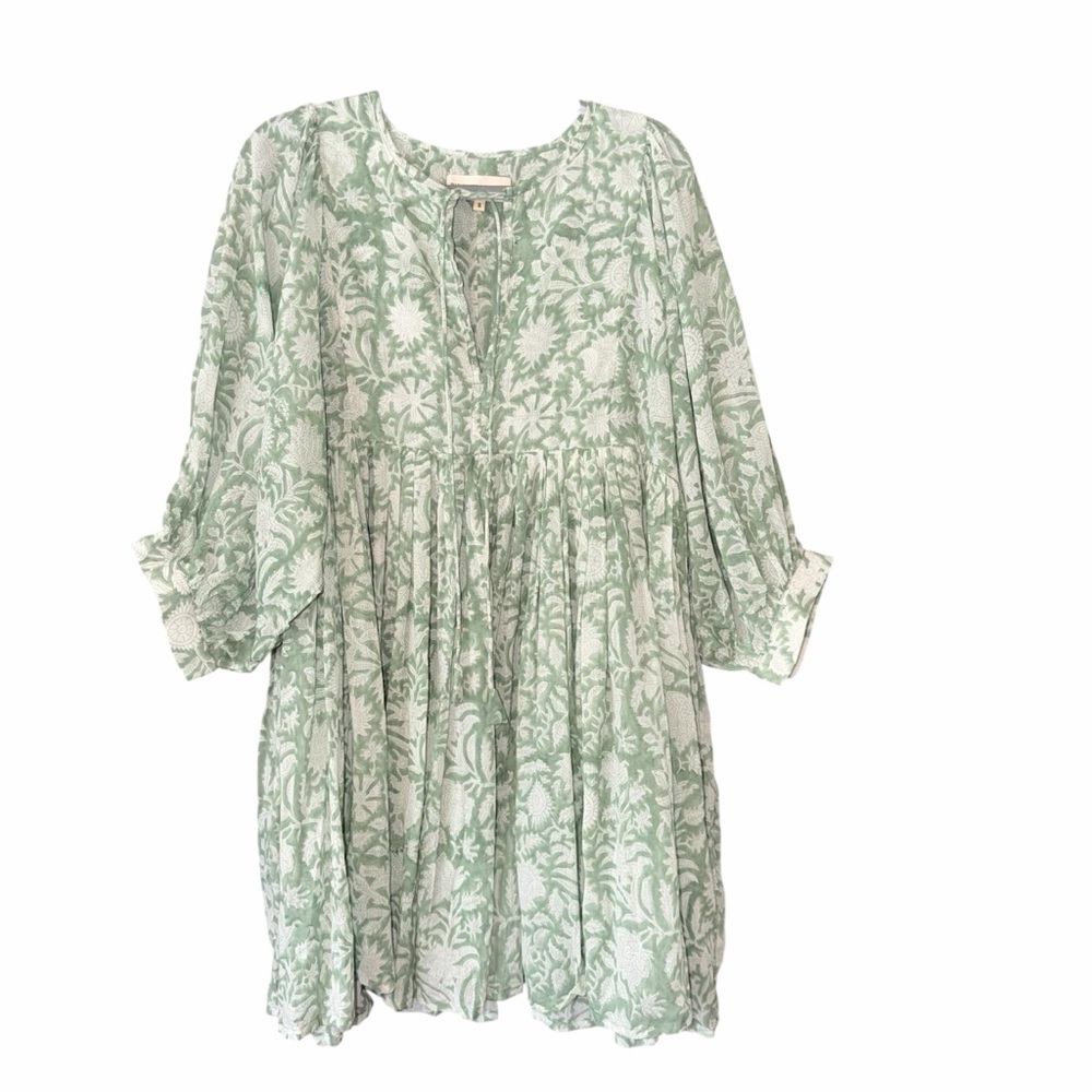 Daughters of India Kyra Mini Dress Size Small Jade